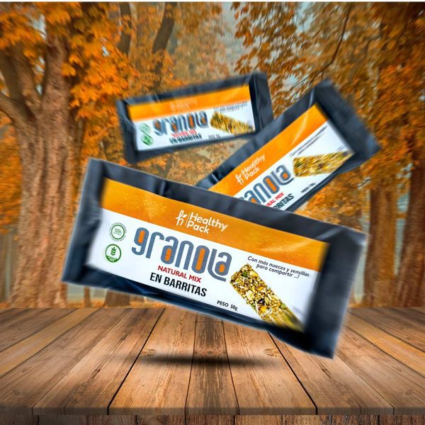 GRANOLA NATURAL MIX EN BARRA