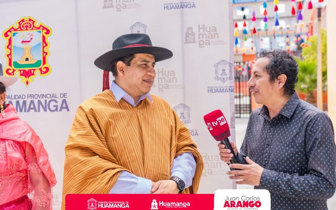 ALCALDE DE HUAMANGA INVITA AL CARNAVAL AYACUCHANO 2025 A TRAVÉS DE LA SEÑAL DE TV PERÚ