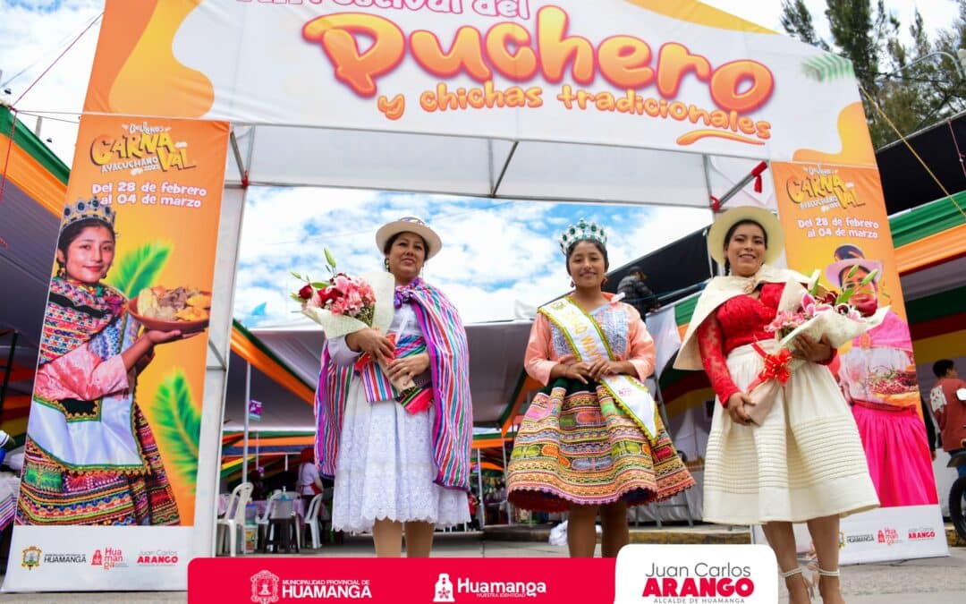 INICIÓ EL XII FESTIVAL DEL PUCHERO Y CHICHAS TRADICIONALES EN EL MARCO DEL CARNAVAL AYACUCHANO 2025